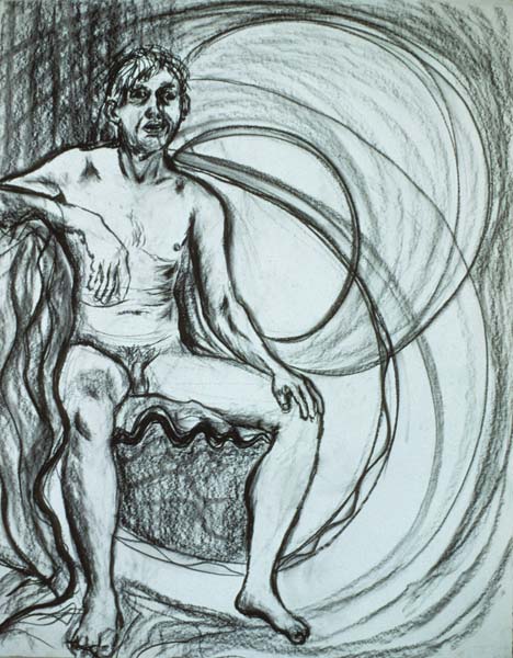 Untitled charcoal drawing Zoras Garden Lore Stephan