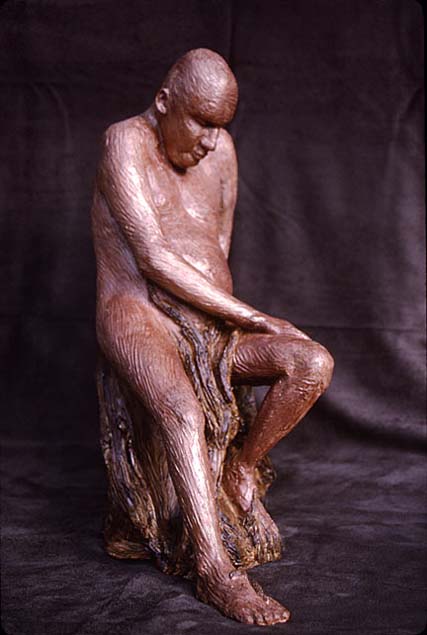 Apollo's Gift Sculpture in original clay with patina